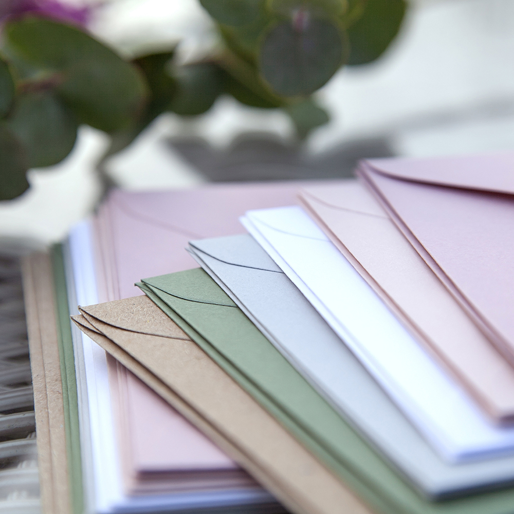 Foil Pressed Pocketfold Envelopes 5x7"